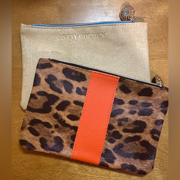 IPSY Bundle- 10 makeup bags (leopard, gold, orange, Tetris collab) - Picture 6 of 6